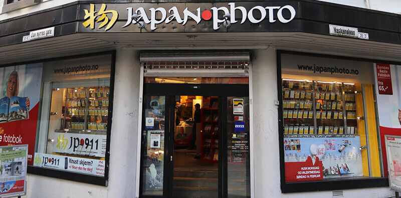 Japan Photo Norge butik indgang