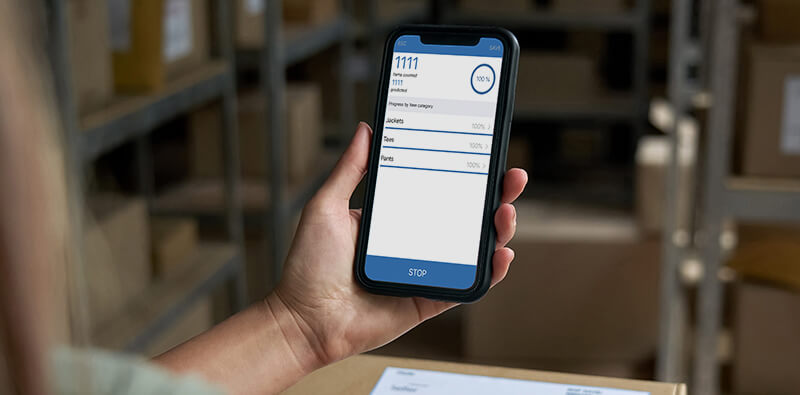 RFID-app på smartphone